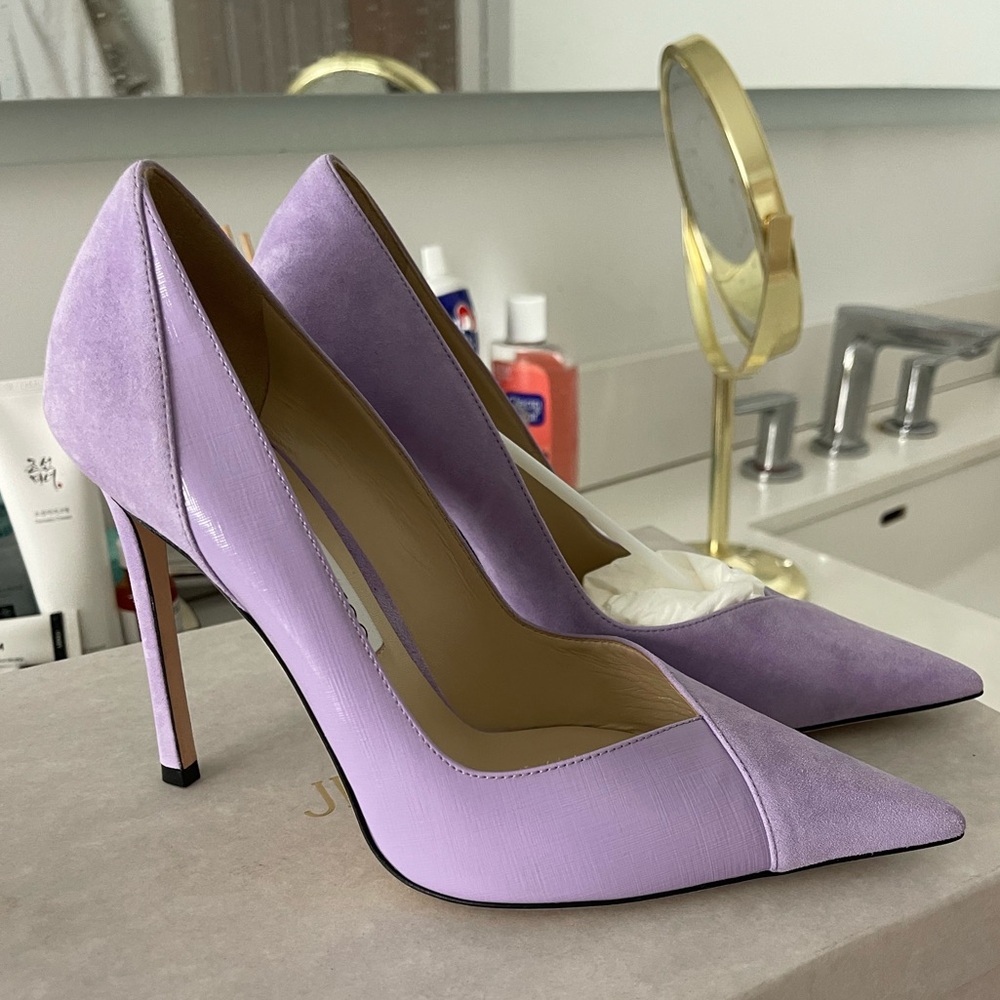 Jimmy Choo Purple Stiletto Heels